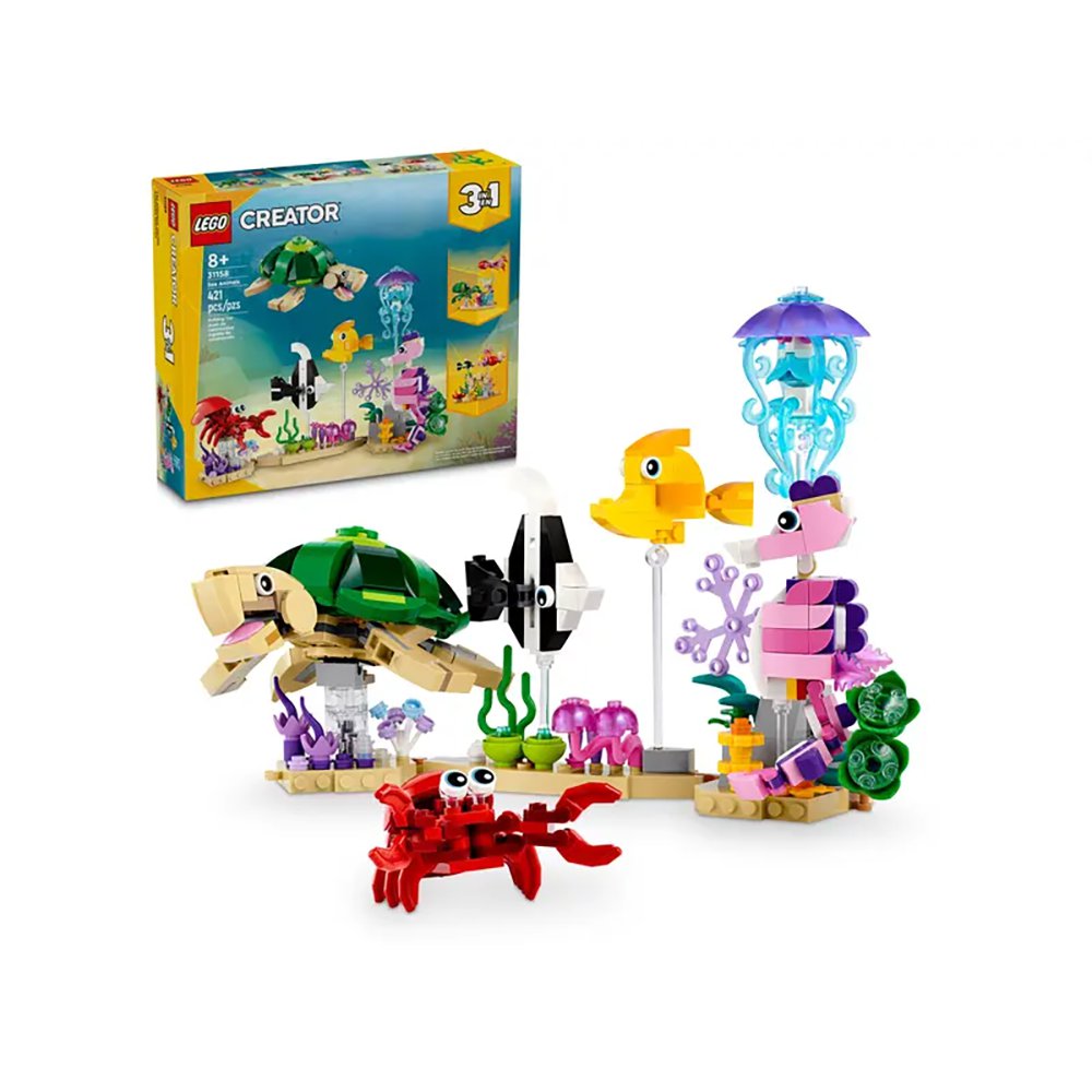LEGO Creator 3 en 1 Animales Marinos #31158 de 421 Piezas