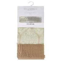 Set de Cortina con Ganchos + Alfombra 14 Pzas - Varios Colores