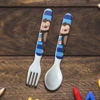 Set Cubiertos Infantiles Chicos Animalitos - Best Melamine
