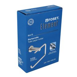 Portarollo de Papel Higiénico Cromado Element - Foset