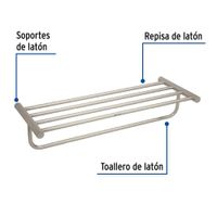 Toallero de Barra Hotel Cromado de 24 Plg - Foset