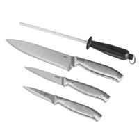 Set de 3 Cuchillos y Afilador de Acero Inoxidable - Oster