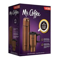 Set de Vaso y Termo Bronce - Mr. Coffee