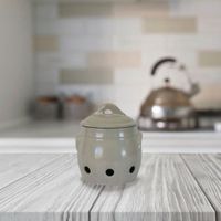 Ollita  Blanca Para Cebolla Y Ajos Con Tapa - Niu Haus
