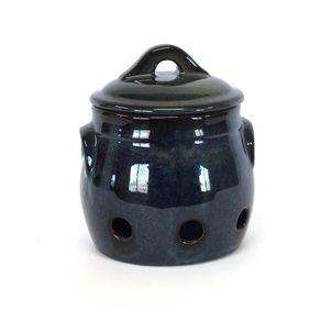 Ollita Azul Para Cebolla Y Ajos Con Tapa - Niu Haus