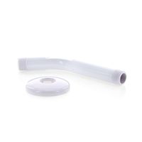 Brazo y Chapetón de Pared para Regadera 6 Plg Blanco - Foset
