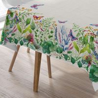 Mantel Cuadrado 180X180 Cm Mariposas - Livim Natural Home
