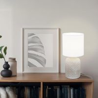 Lámpara de Mesa Bellariva Gris 40 W