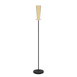 Lampara de Piso Pinto Gold Pantalla Cilíndrica de Cristal - Eglo