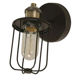 Lámpara de Pared Cage Café Oscuro 40W - Zlumini