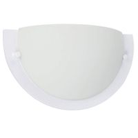 Lámpara de Pared Media Luna White Silver 60W - Zlumini