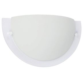 Lámpara de Pared Media Luna White Silver 60W - Zlumini