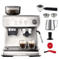 Cafetera Espresso con Molino Plateada de 12 Tzas - Oster
