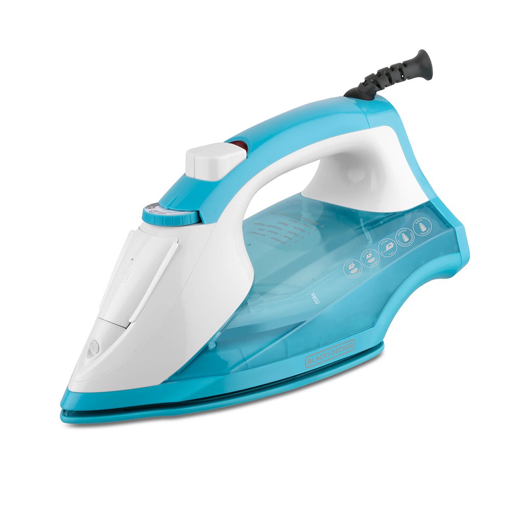 Plancha de Vapor Cerámica para Ropa Color Celeste Plancha a Vapor de 1200W con SmartSteam,…
