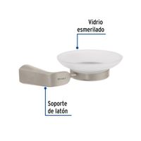 Jabonera Riviera Satinada con Plato - Foset
