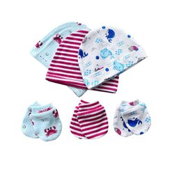 Set de 3 Gorros y Guantes Diseño Marino - Koala Baby