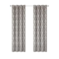 Cortina Jacquard Taupe de 140X240 Cm - Viva