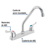 Lavaplatos Mezcladora Basic Cuello Largo - Foset
