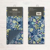 Alfombra Para Secar Platos Flor Azul 50X38 Cm - Viva