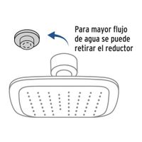 Ducha de Plato Cuadrada 8 Plg - Foset