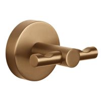 Toallero de Doble Gancho Moon Bronce - Tesa