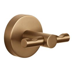 Toallero de Doble Gancho Moon Bronce - Tesa