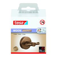 Toallero de Doble Gancho Moon Bronce - Tesa
