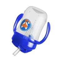 Vaso con Pajilla y Asas 9O Azul(6M+) - Dr. Browns
