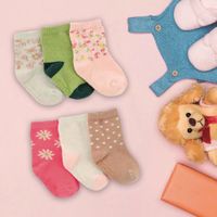 Set De 6 Pares De Calcetas Cortas Multicolores - Carters Varias Tallas
