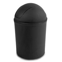 Basurero Abatible Negro - Guateplast Varias Capacidades