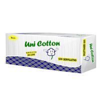 Servilletas de Papel Uni Cotton 500 Pzas