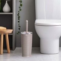 Cepillo para Baño Elegance Marrón Cromado