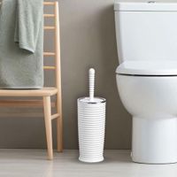 Cepillo para Baño Elegance Blanco Cromado