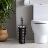 Cepillo para Baño Elegance Negro Cromado