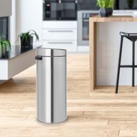 Basurero Plateado Táctil 30 L - Brabantia