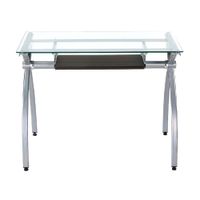 Escritorio con Top de Vidrio Gris Jose