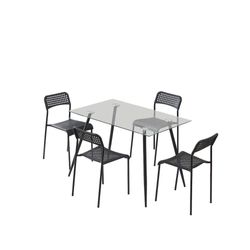 Set-de-Comedor-de-Vidrio-Mariana-para-4-Personas---Zmobili