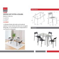 Set-de-Comedor-de-Vidrio-Mariana-para-4-Personas---Zmobili