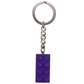 Keychain-2X4-Stud-Purple---Lego
