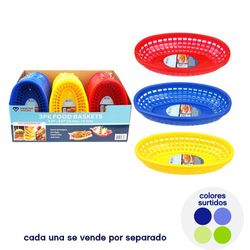 Set-de-3-Charolas-para-Comida-Colores-Surtidos---Diamond-Vision