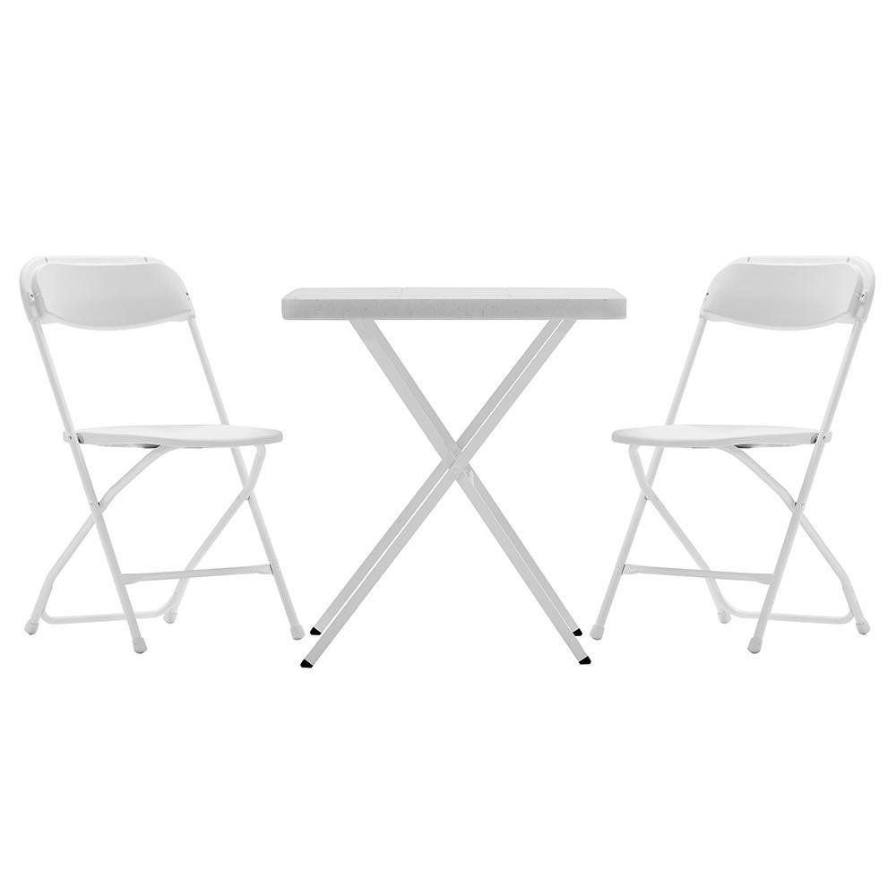 Set Bistro Aruba Plegable Color Blanco