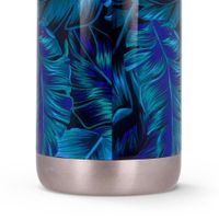 Botella-Para-Agua-De-Acero-Inoxidable-Hojas-Azul-630-Ml---Quokka