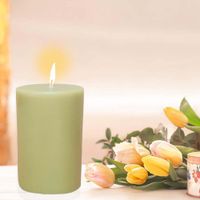 Vela-Cilindro-Verde-Musgo-6.35-X-10.16-Cm---Pilandros