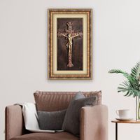 Cuadro-De-Jesus-Marron-Oscuro-De-41X65-Cm---Viva