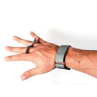 Grip-De-2-Orificios-Para-Fitness-Gris---Warfit-Varias-Tallas