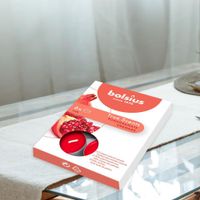 Caja De Velas Teal Roja Pomegranate 6 Unidades - Bolsius