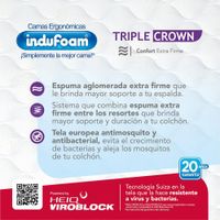 Set-De-Cama-Colchon---Base-Triple-Crown-2-En-1---Indufoam-Varios-Tamaños