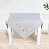 Mantel-Beige-Diseño-De-Flores---Viva-Varios-Tamaños