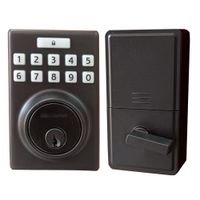 Cerrojo-Electronico-para-Entrada-y-Dormitorio-Negro-Mate---Kwikset