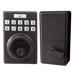 Cerrojo-Electronico-para-Entrada-y-Dormitorio-Negro-Mate---Kwikset